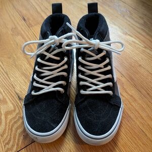 Kids' Vans Black Waterproof High-Top Sneakers (Size 2)